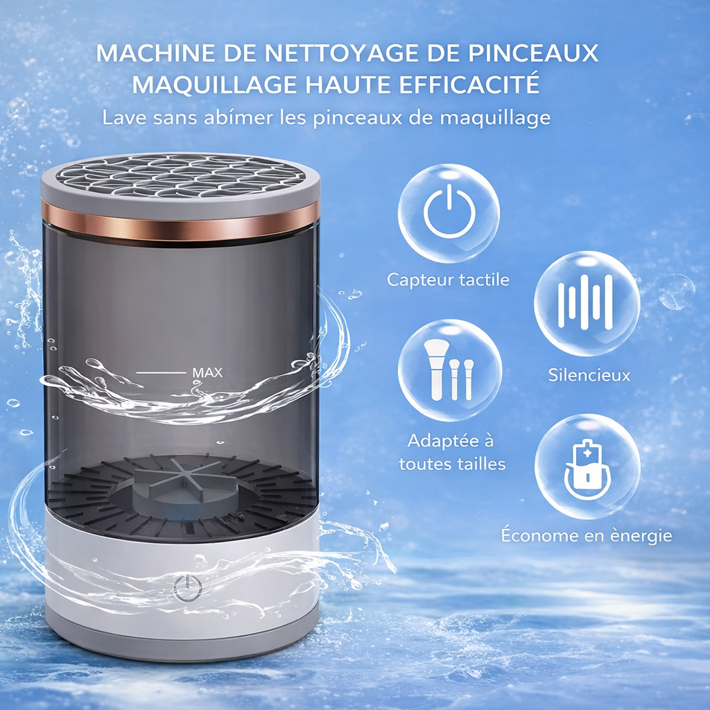 Nettoyeur de pinceaux de maquillage